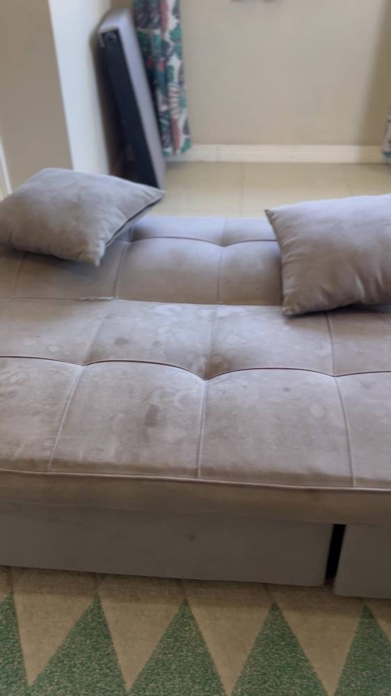 Sofa bed deep cleaned in Couva